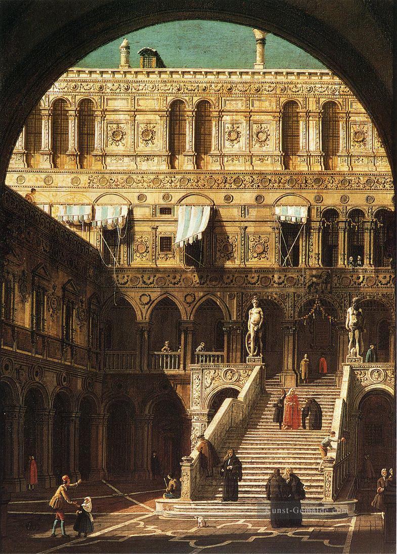 scala dei giganti 1765 Canaletto Ölgemälde
